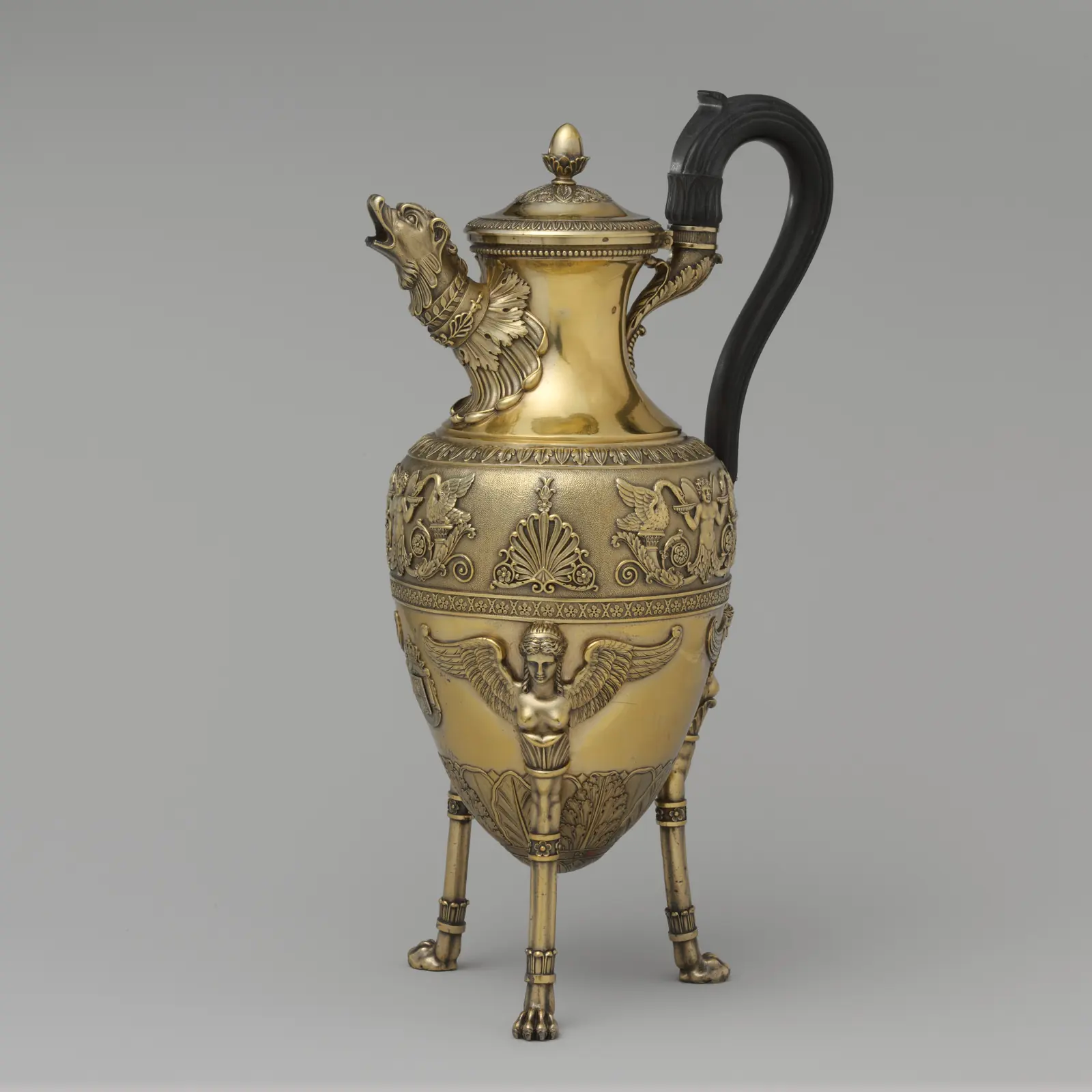 Verseuse en vermeil de style Empire, orfèvre Martin-Guillaume Biennais